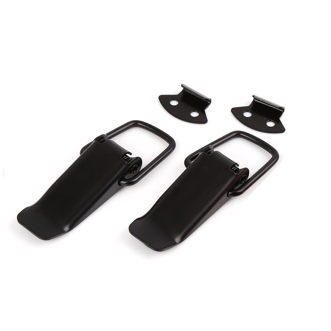 Unique Bargains Aviation Case Toolbox 3.5" Metal Pull Down Draw Latch Black 2pcs