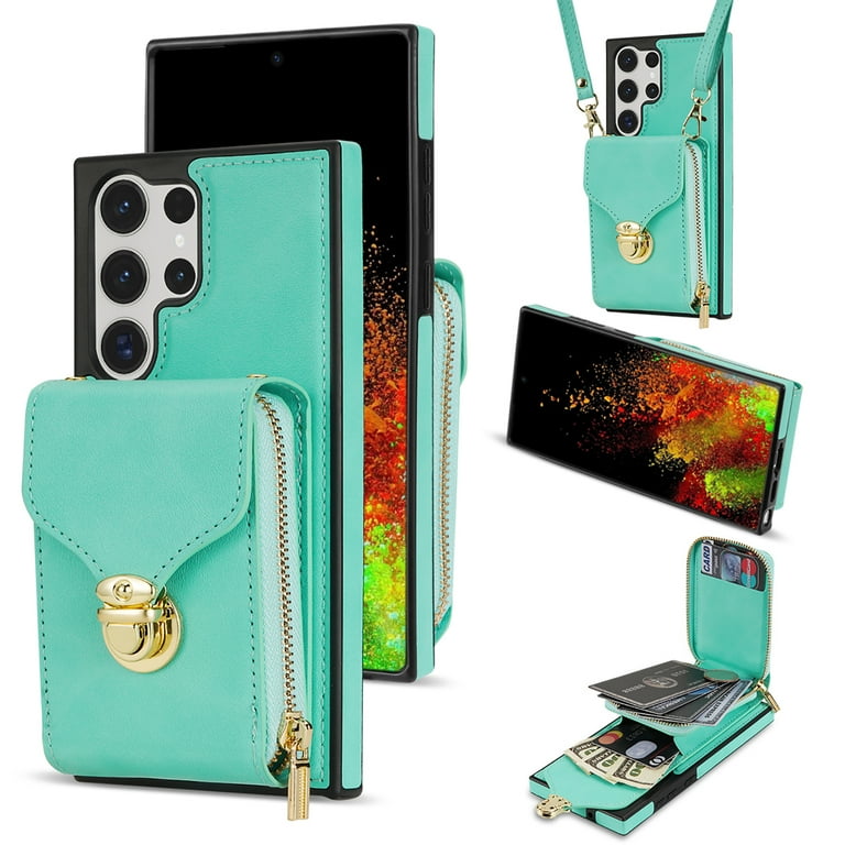 Wallet with detachable shoulder clearance strap