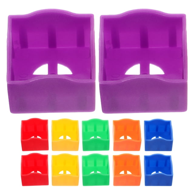 12 Pcs Portable Mini Cue Tip Chalk Holder Billiard Pool Chalks Holder Case Plastic Chalk Organizer For Billiard Cue Billiard Accessory