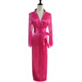 thumbnail image 4 of Women‘s Satin & Lace Trim Long Nightgown - Elegant Slip Dress with Matching Robe for Special Occasions, 4 of 4