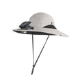 thumbnail image 5 of Msgweeeg Hat with Fans Solar Power Solar Fan Outdoor Hat Outdoor Wide Brimmed Sun Hat Solar Fan Hat Ideal Beach Hat and Fisherman Hat for Both Men and Women Random Color, 5 of 9
