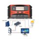 thumbnail image 4 of Controlador de carga solar MPPT de 30A Uxcell, cargador de panel solar 12V 24V con adaptación automática, regulador inteligente con LCD, 4 of 5