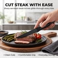 thumbnail image 4 of NULAS 14-piece Stainless Steel Kitchen Knife Set with Block and Sharpener, Black, 4 of 7