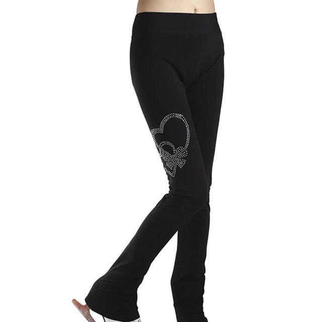 Pantalones de patinaje artístico, ropa, ropa deportiva, medias térmicas sobre las botas para adultos, , mujeres, niñas, patinaje sobre , , M M DYNWAVEMX Pantalones largos de patinaje sobre hielo