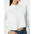 thumbnail image 5 of High Neck Crop Sweatshirt, 5 of 6