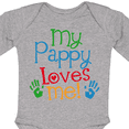 thumbnail image 4 of Inktastic My Pappy Loves Me Boys or Girls Long Sleeve Baby Bodysuit, 4 of 5