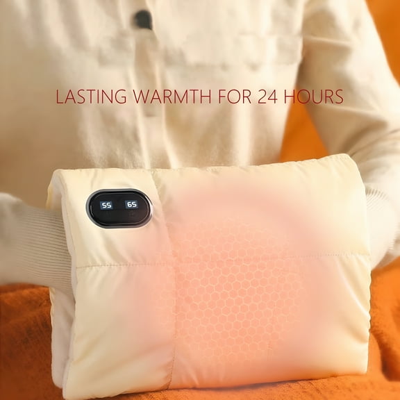 HIBIBUD Hand Warmer Pouch, Fast Heated Hand Muff, Portable Hand Warmers Rechargeable, 3 Heating Levels for Football Hunting Camping Golf