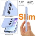 thumbnail image 4 of For Samsung Galaxy A55 5G Phone Case, Ebizware Shockproof Liquid Silicone Case Full-Body Protective Rugged Rubber Slim Cover with Microfiber Lining for Galaxy A55 5G (Lavender), 4 of 8