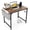 Rustic Brown, variant on Furnibear 32 Inch Home Office Writing Desk with Charging Station Storage Bag and Headphone Hook - White
