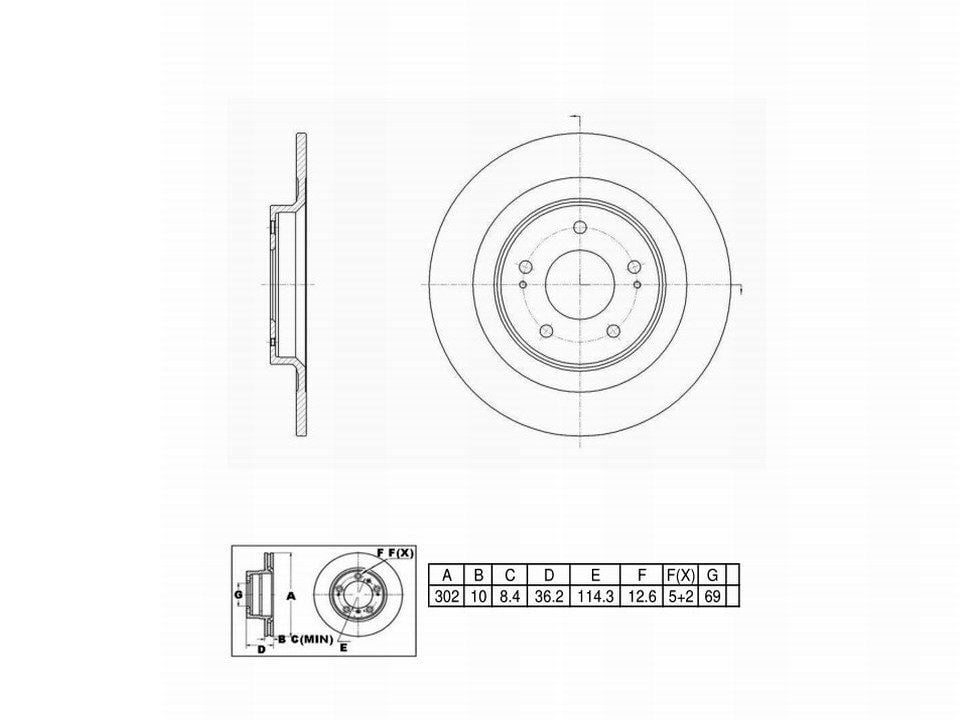Winstop Brake Rotor, Rear WS243793, Mitsubishi Outlander 2020-2014