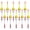 1.57in X 0.91in X 5.63in - 10pcs, variant on Wood Slip Bobbers Fishing Floats and Bobbers Spring Oval Stick Slip Floats for Crappie Catfish Trout Panfish Walleyes Fishing 10pcs