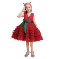 thumbnail image 2 of Toddler Girls Christmas Princess Dresses Sleeveless Party Tutu Dress, 2 of 6