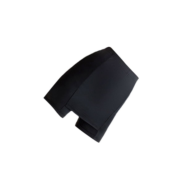 Qarigey Pantalones cortos de seguridad de cintura alta de doble capa sin costuras para mujer, pantalones cortos adelgazantes, Push Up, ropa interior de Prendas para la parte inferior del cuerpo Negro Qarigey AP016895-01