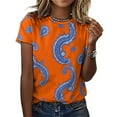 thumbnail image 3 of Paisley T Shirts Basic T-Shirt Short Sleeve Ladies Tee Shirt Summer Graphic Clothing, 3 of 5