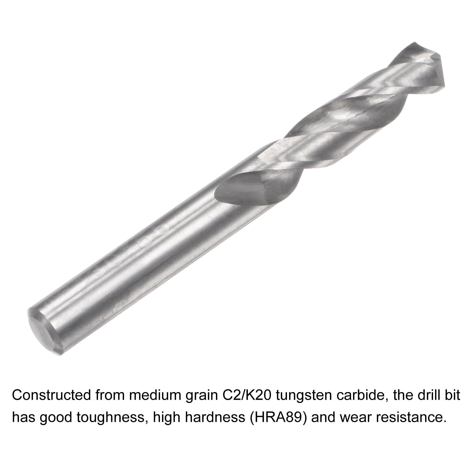 Unique Bargains Solid Carbide Twist Drill Bits Tungsten Carbide Jobber Drill Bits Straight Shank 6mm