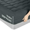 thumbnail image 5 of Bedding Quilted Fitted Mattress Pad, Pillow Top Mattress Topper, Mattress Cover Stretches up to 16 Inches Deep, 5 of 6
