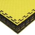 thumbnail image 1 of Piso Tatami Bicolor amarillo negro 2 grosor Fire Sports Seuela de eva/puzzle/amarillo, 1 of 4