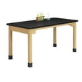 thumbnail image 5 of DWI Rectangular Science Table 60" x 30" Oak (P7141K30N), 5 of 9
