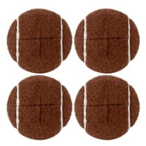 Precut Tennis Balls for Walkers, 4 PCS Heavy Duty Long Lasting Glide Balls - Precut for Easy Installation, Universal Felt Pads for Walker Legs & Furniture, Floor Protectors
