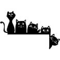 thumbnail image 1 of Adornos de Halloween, adorno para puerta de Halloween, adorno de metal con forma de gato adorable, adorno para esquina de puerta de gato, letreros y placas decorativas para puertas y ventanas del hoga, 1 of 8