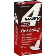 4-Way Fast Acting Nasal Spray 1 oz (Pack of 4)