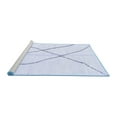 thumbnail image 2 of Ahgly Company Machine Washable Indoor Rectangle Solid Blue Modern Area Rugs, 8' x 10', 2 of 4