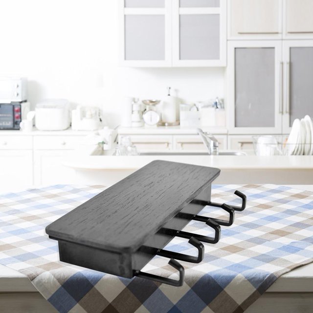 Percha Organizador Estante de almacenamiento trasero de puerta de madera Colgador de llaves Gancho de pared pequeño decorativo (NO 3)