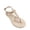 Khaki, variant on Women's Jelly Sandals T-Strap Thong Transparent Adjustable Buckle Ankle Strap Open Toe Summer Beach Flat Casual Shoes Clear 40(US-8)