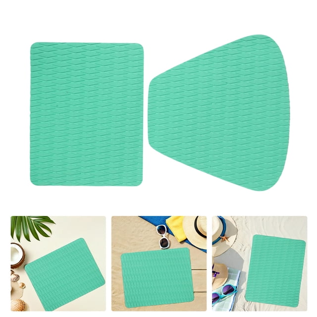 BRIGHTFUFU Outdoor Inflatable Cushion Inflatable Kayak Seat Light Green EVA for Fishing Enthusiasts 1 Set