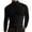 Black, variant on Utoimkio Men's Cotton Long Sleeve Shirts 2025Fall Solid Turtleneck Casual Pullover T-shirt Basic Shirt,Black,M