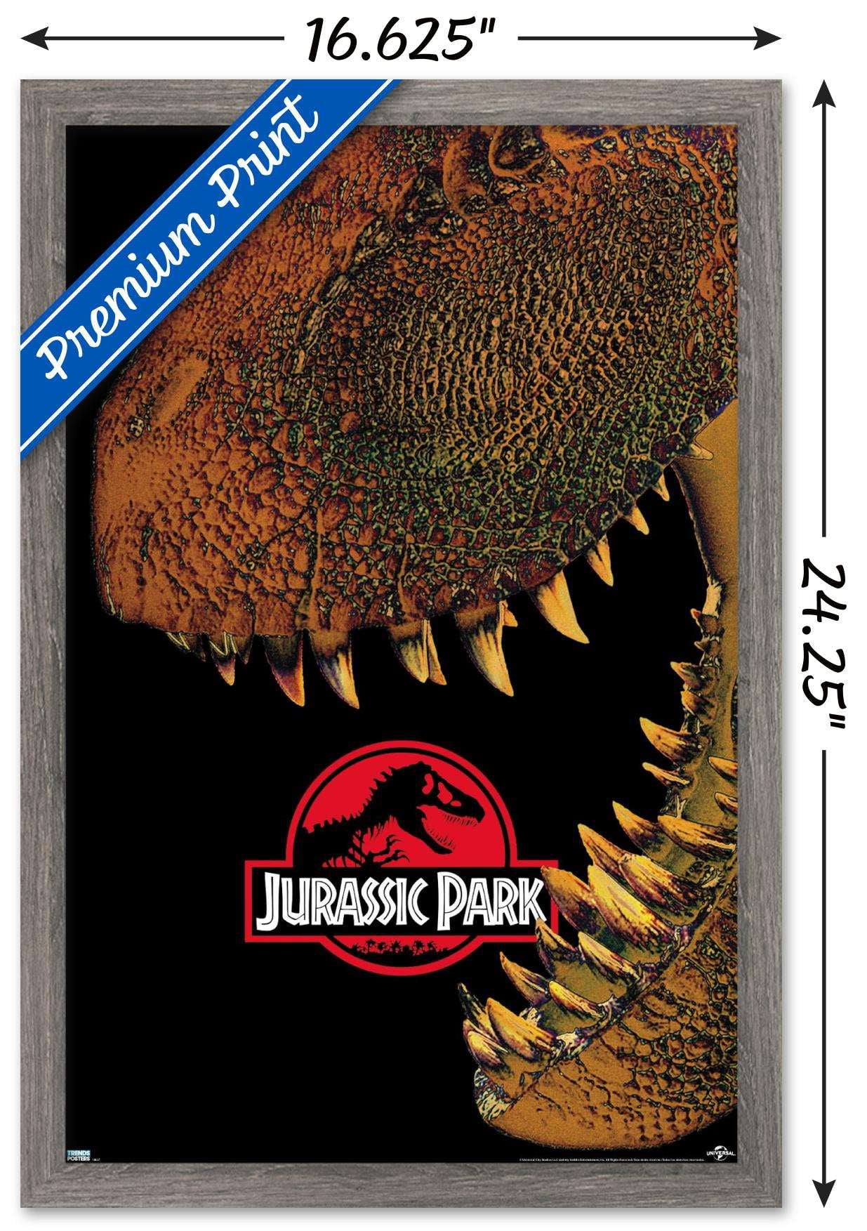 Jurassic Park - Bite Wall Poster, 14.725" x 22.375", Framed
