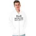 thumbnail image 3 of Dad Genuine World's Greatest Father Zip Hoodie Sweatshirt Men Brisco Brands M, 3 of 6
