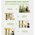 thumbnail image 4 of Cat Tree, Multi-Level Small Cat Tower for Indoor Cats, 29" Tall Cute Kitten Scratcher Condo with Sisal Scratching Post and Pad Steps, Plush Cat Cave with Pom-Pom for Small Kitty,, 4 of 17