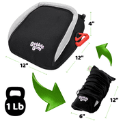 BubbleBum Booster Seats Inflatable Booster Car Seats for Kids Aged 4 to 11 Years, Black Style