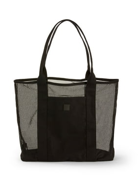 Large Black Beach Tote