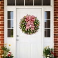 thumbnail image 2 of Huanglei Elegant Bow Hanging Ornament For Festive Holiday And Home Party Décor With Classic Red Green Design, 2 of 3