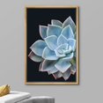 thumbnail image 3 of wall26 Framed Canvas Print Wall Art Close Up Vibrant Blue Rose Succulent Cactus Nature Wilderness Photography Realism Floral Botanical Multicolor for Living Room, Bedroom, Office - 16"x24", 3 of 5