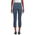 thumbnail image 4 of Time and Tru Women's High Rise Straight Crop Jean, 4 of 5