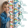 thumbnail image 3 of Blackout Kids Curtains,White Colorful Dinosaurs Pattern Childrens Insulated Curtains Set Of 2,Bedroom Essentials,Toddler Room Decor 52"x63", 3 of 5
