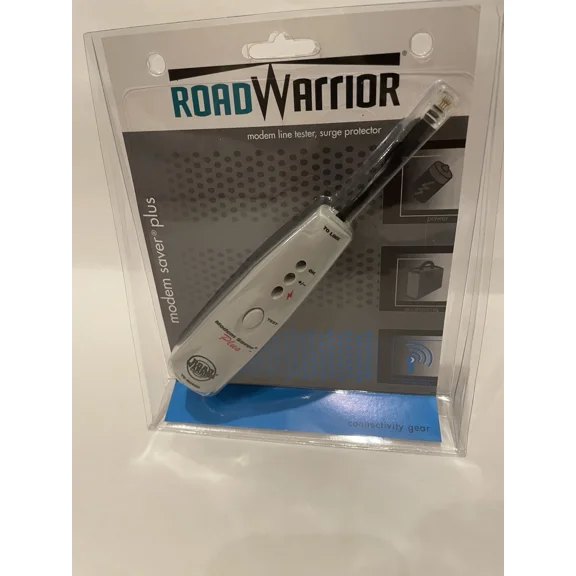 RHEA- Road Warrior Modem Saver Modem Plus Telephone Line Tester Surge Protector