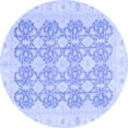 thumbnail image 1 of Ahgly Company Indoor Round Oriental Blue Traditional Area Rugs, 5' Round, 1 of 4