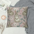 thumbnail image 2 of Nawypu  Cute Bunny Rabbits Throw Pillow Covers Pillowcases Pink Easter Eggs Decorative Square Pillow Case Cushion Covers Standard Size for Sofa Couch Outdoor Bed Pillow Protectors, 2 of 5