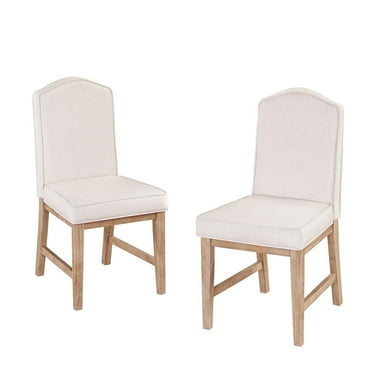 Homestyles Cambridge Wood Dining Chair in Off White (Set of 2)