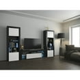 thumbnail image 3 of Milano Set 160-BK-BK Modern Wall Unit Entertainment Center, 3 of 3