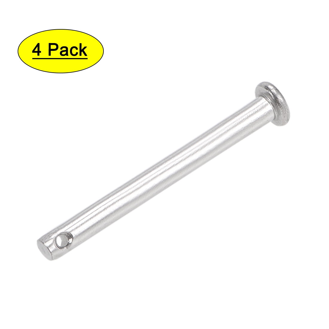 Single Hole Clevis Pins 4mm x 40mm Flat Head 304 Stainless Steel Link