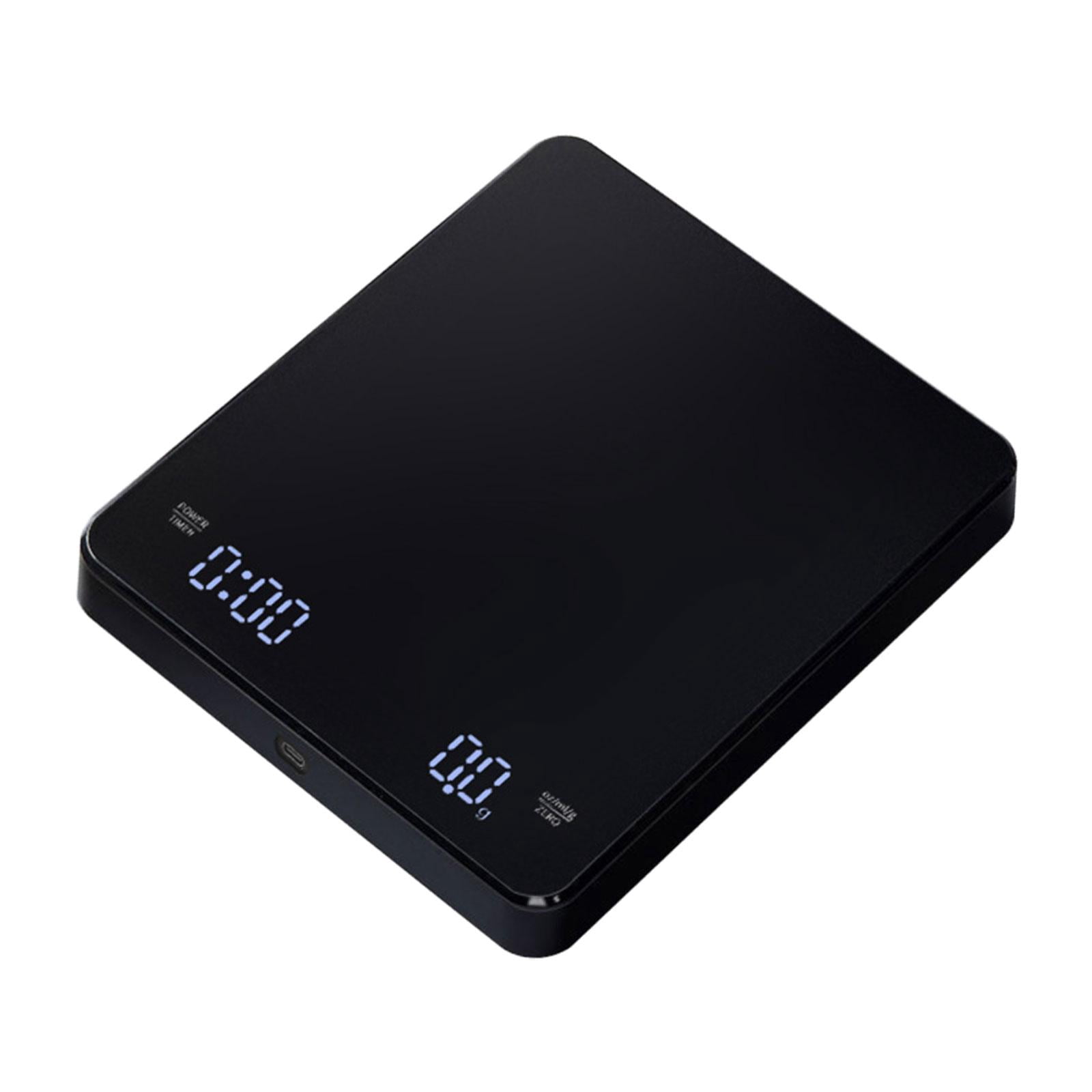 Esquirla Coffee Scale with Timer Espresso Scale LED Display Highly Accurate Electronic Weighing Scale Small Food Scale for Home Coffee