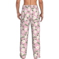 thumbnail image 3 of Xecao Daisies Flowers Men's Straight Lounge Pajama Pants: The Ultimate in Comfortable Sleepwear, 3 of 9