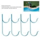 thumbnail image 3 of 4 Juegos de Colgadores para Postes de Piscina con 8 Tornillos Accesorios de Piscina de aleación de Aluminio Juego de Ganchos para Postes Telescópicos Skimmers Rastrillos de ANGGREK  Otros, 3 of 8
