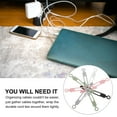 thumbnail image 3 of 20pcs Cable Organizer Silicone Adjustable Cord Organizer Reusable Cable Ties, 3 of 8