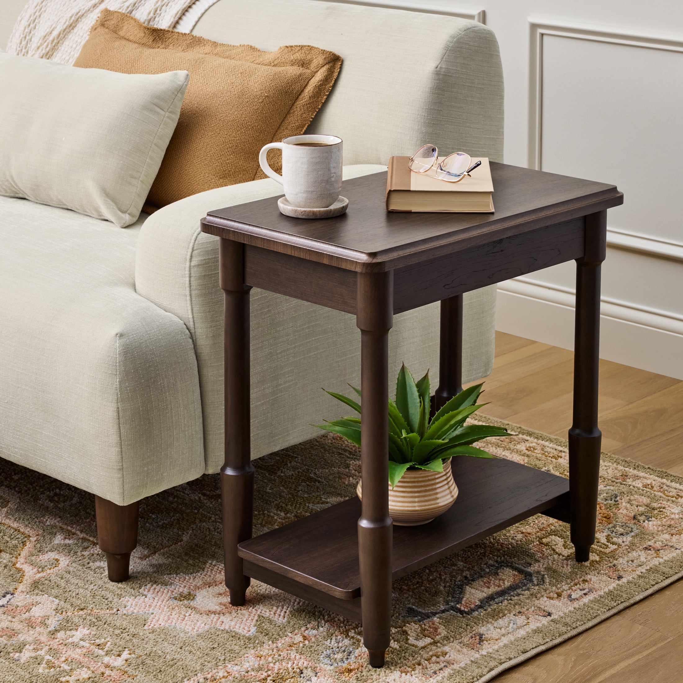 Better Homes & Gardens Ambrose End Table, Coffee Bean Finish